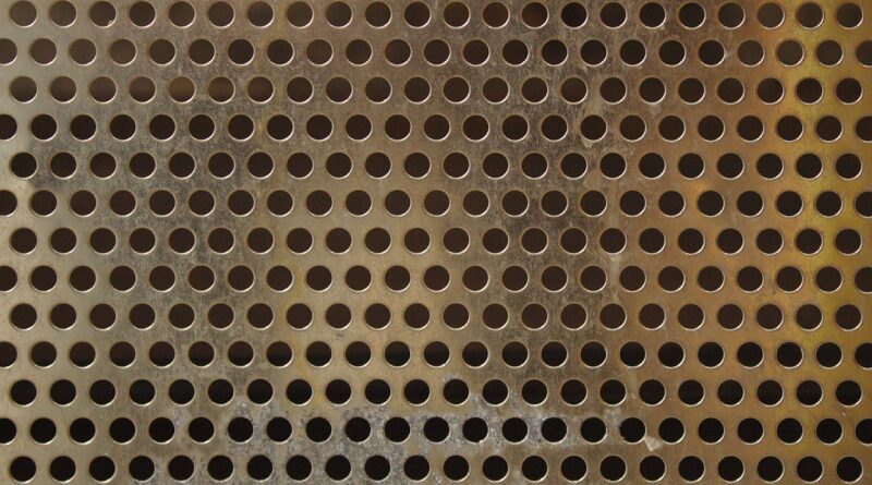 metal, pattern, texture, perforated sheet, sheet, surface, material, structure