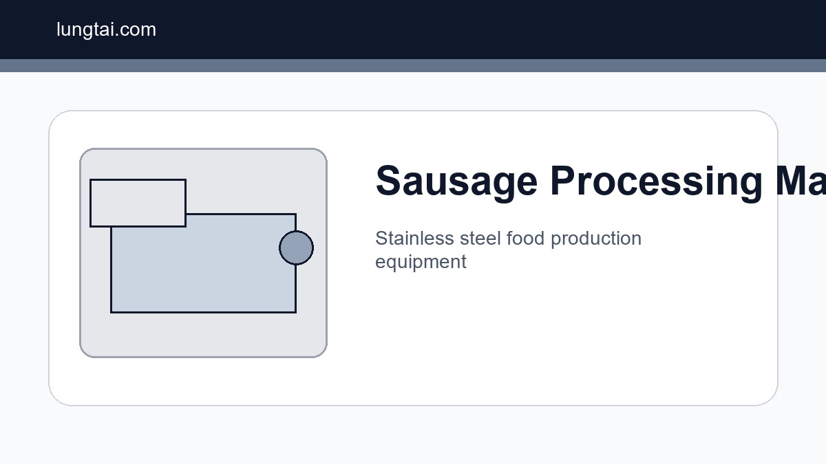 Efficient Sausage Production: LungTai Machinery’s Peeler in Focus