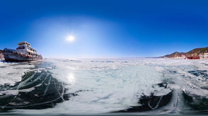 landscape, ride, 360°, nature, snow, mountains, white