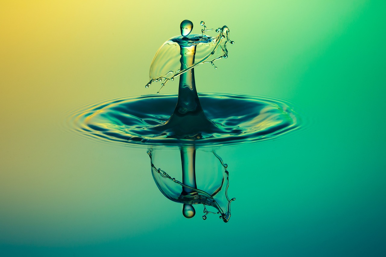 drop, splash, impact, ripples, water, ripple effect, waves, macro, drip, liquid, surface tension, surface, nature, water surface, droplet, drop of water, water reflection, clear water, mirroring, mirror image, reflection