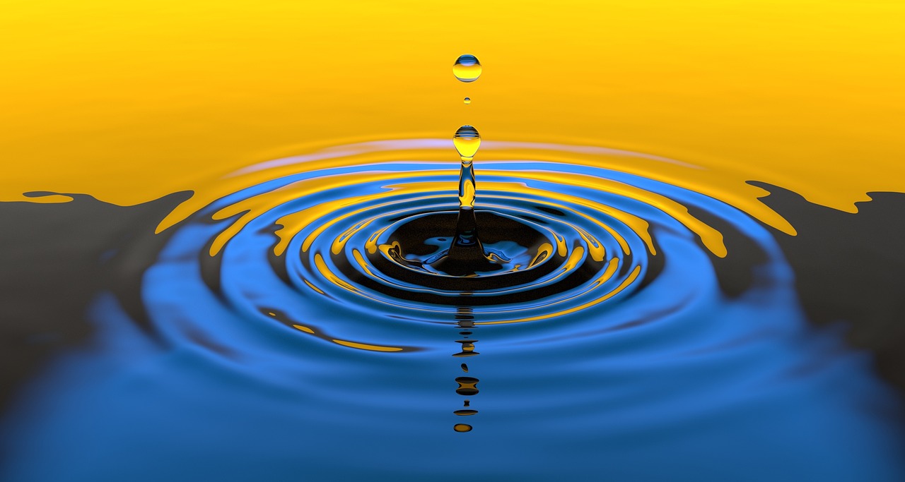 drop, splash, impact, ripples, water, ripple effect, waves, macro, drip, liquid, surface tension, surface, water surface, nature, droplet