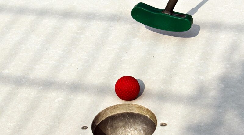 mini golf, mini golf clubs, skill game, mini golf ball, ball, mini golf course, obstacles, rail, track golf, red, checkered, mini golf in, in the, pound, mini golf, mini golf, mini golf, mini golf, mini golf