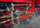 wheels, locomotive, steam engine, machine, oj, connecting rod, steam, train, detail, macro