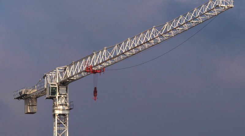 crane, tower, amsterdam, sky, clouds, equipment, industrial, lift, lifting, large, nature, outside