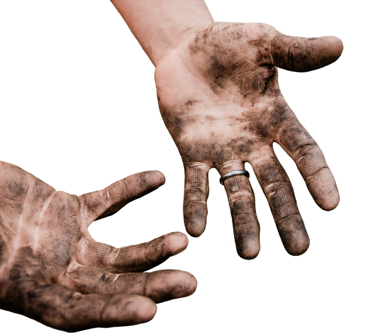 hands, dirty, work, dirt, isolated, exemption, cropping, cutting out, cut out, dirty, dirty, dirty, dirty, dirty, dirt