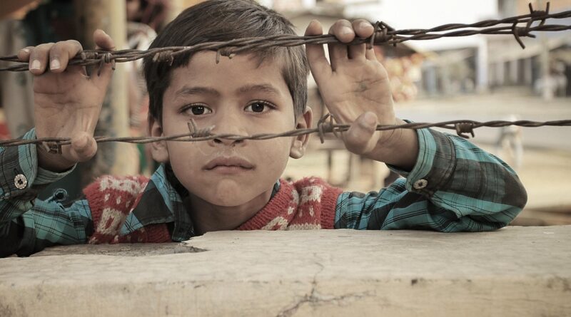 indian, child, barbed wire, barrier, demarcation, poverty, portrait, boy portrait, childhood, kid, boy, poor, india, poor, poor, poor, poor, poor, india