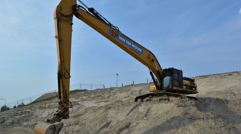 dredging, delfzijl, nature, dike, beach, emshotel, pet, animal, excavator, cat, van der woude, excavators, holland, netherlands