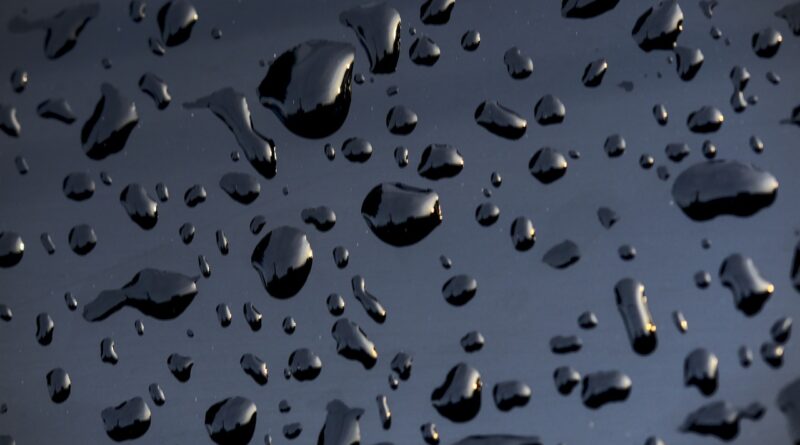 droplets, waterdrops, splash, plastic surface, liquid, raindrop, bubble, black, dark, macro, drip, blue bubbles